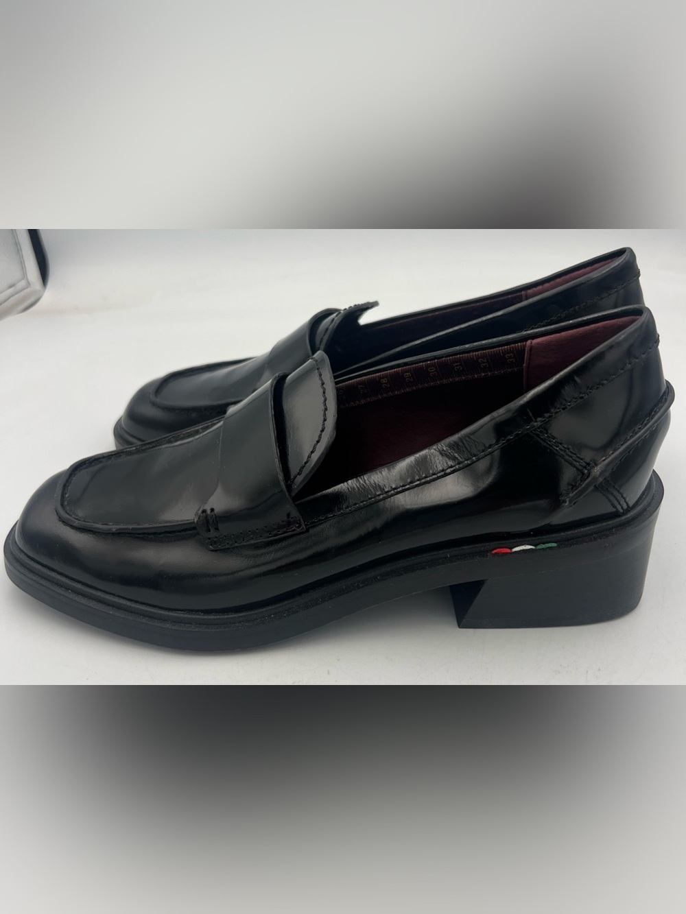Franco Sarto Women's Gabriella Slip On Leather Loafer Black size US 7M EU37 NEW - Picture 4 of 14